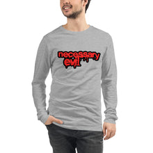 Load image into Gallery viewer, Necessary Evil volume 1 long sleeve Unisex Long Sleeve Tee
